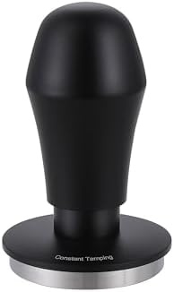 58mm Espresso Tamper 30lbs Calibrated Coffee Tamper Stainless Steel Hand Tamper Compatible with Rancilio Breville Gagia E61 GroupHead Bottomless Portafilter Tamper-Flat Base, Black by Unknown