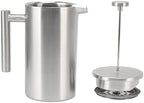 Tyenaza French Press Coffee Maker, Dishwasher Safe Double Wall Insulated Rust Proof Stainless Steel Coffee Press with Filter 1L by Tyenaza