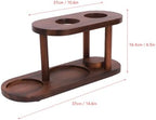 Asixxsix Pour Over Coffee Station Coffee Dripper Stand, Wooden Drip Station Pour Over Maker Stand Filter Holder, Wood Bar Organizer - Image 2