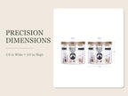 KKC HOME ACCENTS 2-Pack 16oz Glass Canisters with Airtight Bamboo Lids - Image 3