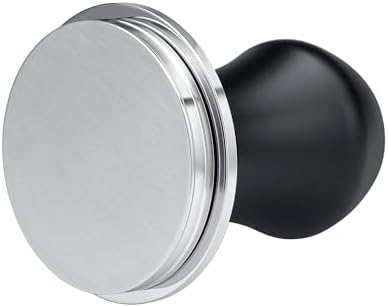 Normcore 57.5mm Coffee Tamper V4.1 Mini, Spring-Loaded with Click Feedback, 304 Stainless Steel Flat Base, Compatible with Lelit Anna Portafilter, Black - Image 5