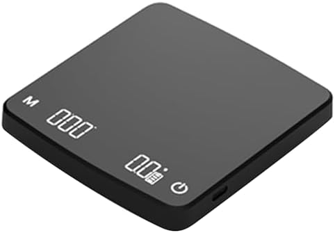 Digital Kitchen Scale with Timer Drip Espresso Scale 2 / 3kg / 0.1g High Rechargeable Portable Coffee Espresso Kitchen for Coffee Electronic Timer Portable by Unknown