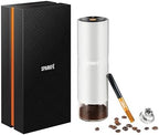 Portable Electric Coffee Grinder, Rechargeable Handheld Grinder with Stainless Steel Conical Burr, Adjustable Grind Settings, for Espresso, Moka, Pour Over, French Press, Cold Brew, Marshmallow by SPARKFE