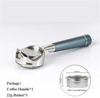 Hollowed Out 58mm Bottomless Portafilter，Compatible For Gaggia，Espresso Machine Barista Accessory(Mesh Blue) - Image 2