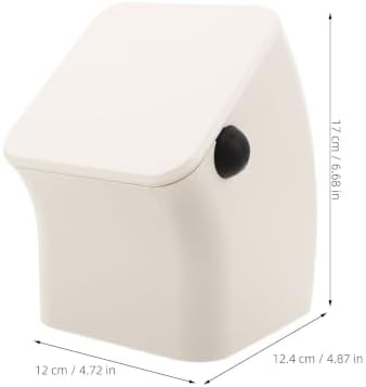 ibasenice Square Coffee Knock Box, Espresso Puck Knock Box, White - Image 2