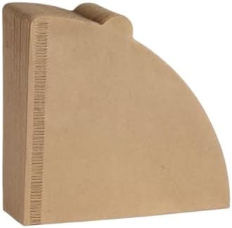 Wood Color V-Shaped Coffee Filter Paper - Drip Bags For Hand Brewing(Brown 100pcs) by Unknown
