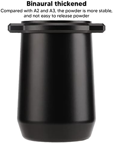 Dosing Cup, 54mm Espresso Coffee Dosing Cup, Anti Flying Powder Feeder Cup, Aluminium Alloy Coffee Dosing Mug for 8 Series Coffee Machine (Black) - Image 4