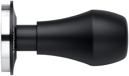 Normcore 45.5mm Coffee Tamper V4.1 with Click Sound Feedback, Spring Loaded Tamper with 304 Stainless Steel Flat Base Fits Flair Pro and Pro 2, Anodized Aluminum Handle with Silicone Stand, Black - Image 5