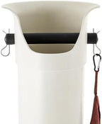 Commercial Floorstanding Knockbox, Knock Box For Coffee Ground Espresso Knock Boxe with Removable Base & Hooks in Milk Tea Stores, Snack Bars 8.46 x 8.85 x 33.66 Inches (White) - Image 5