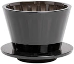 Coffee Dripper Crystal Pour Over Filter Coffee Maker Flat Bottom Filter Cup Hand Made Cake Filter Cup,Compatible With Timemore，B75(Combination 1) by Unknown