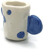 Handmade Spoted Blue and White Espresso Cup - Image 4