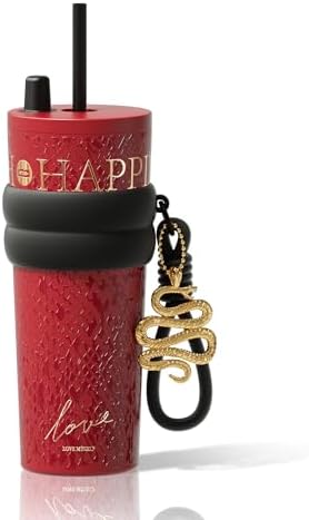 24 oz Ceramic Lined Insulated Stainless Steel Tumbler, Red by Sidagar