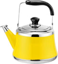 Small Tea Kettle with Infuser, Food Grade Stainless Steel Stovetop Teapot, Whistling Stove Top Kettle Induction Gas Tea Kettle for Gas Hob(Yellow,1.5L) by Unknown
