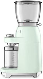 SMEG CGF11 Retro-Style Coffee Grinder – Burr Mill with 30 Grind Settings, Stainless Steel Conical Burrs, Removable Hopper – Precision Countertop Grinder for Espresso, Drip, French Press-Pastel Green - Image 3