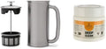 ESPRO - P7 French Press - Double Walled Stainless Steel Insulated Coffee and Tea Maker with Micro-Filter - Keep Drinks Hotter for Longer (Brushed Stainless Steel, 32 Oz) Cleaning Powder by ESPRO