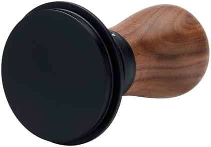 Normcore 58.5mm Espresso Tamper V5 - Spring-Loaded Coffee Tamper with 6 Adjustable Pressure Settings, Tri-Spring Technology, Titanium PVD Flat Base, Walnut Handle and Silicone Stand - Image 4