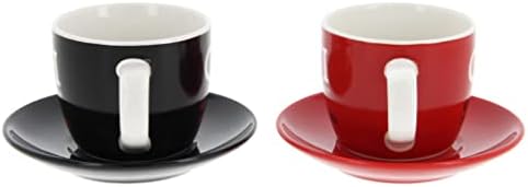 BRISA VW Collection - Volkswagen Espresso Cups Coffee-Tea-Cappuccino Set in GTI Design (The Legend/Red & Black/2-Piece Set/100ml/3.4 fl oz) - Image 7