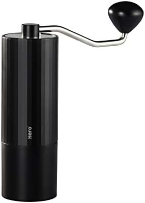 Hero S01 Hand Coffee Grinder, Stainless Steel Mortar, Adjustable Coarseness, Easy to Clean, Stainless Grinding core ABS shell（black） by BULEA