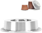 Coffee Capsule Adapter, Coffee Pod Converter Stainless Steel Reusable Convenient Converter Holder for Large and Small Machines for Universal Machines by HERCHR