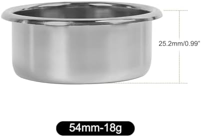 Precision High Extraction Coffee Filter Basket -Matrix, Stainless Steel Espresso Filter Basket For Bottomless Portafilter - Compatible With IKAPE(Silver 54MM (18g)) - Image 2
