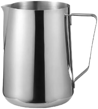 Milk Frother Cup Stainless Steel Stainless Steel Milk Frothing Pitcher with Drip Resistant Spout, Latte Art for Cappuccino Espresso(1500ML) by Unknown
