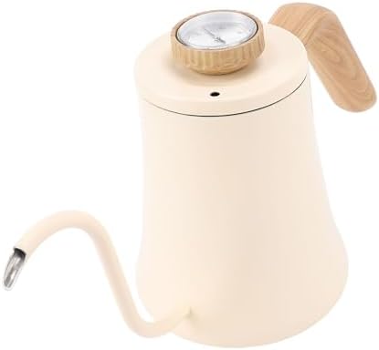 Pssopp Gooseneck Electric Kettle, 304 Stainless Steel Pour Over Coffee Kettle, 600ml Matte Black Water Boiler with Integrated Thermometer for Coffee Tea Camping Home Use - Image 5