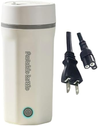 Portable Electric Kettle 110V, 304 Steel, Quick Boil,white by Unknown