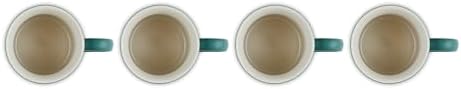 Le Creuset Stoneware Vancouver Mug, Set of 4, 14 oz. each, Artichaut - Image 4