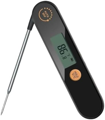 Meat Thermometer with Foldable Probes Waterproof Rechargeable Digital by Unknown