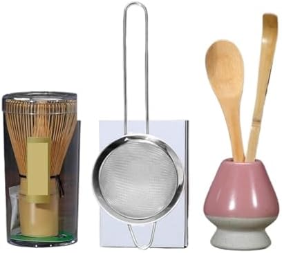 Matcha Tea Set 4/8 Piece Powder Kit Bowl Whisk Accessories Holder For Tea-Making Tools(5pcs-001) by Unknown