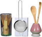 Matcha Tea Set 4/8 Piece Powder Kit Bowl Whisk Accessories Holder For Tea-Making Tools(5pcs-001) by Unknown