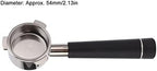 Bottomless Portafilter, 54mm, 3 Ears, Stainless Steel (Black) - Image 4