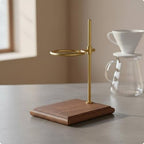 Coffee Stand Pour Dripper Holder Station Adjustable Height With Aluminum Alloy Bracket And Wood Base Stable Pour Over Suitable for beginner, Walnut, style to 2 - Image 4