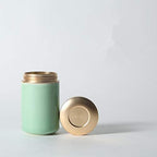Tea Tins Caddy 2PCS Canister set with Airtight Lids Porcelain Can Home Kitchen Canisters for Tea Coffee Sugar Storage Loose Leaf Tea (Green, 4 Inch) - Image 3