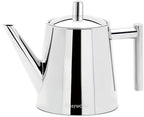 Easyworkz Stainless Steel Double Wall 34 oz Tea Pot with Removable Tea Infuser, Perfect for Brewing Your Favorite Tea, Chrome by Easyworkz
