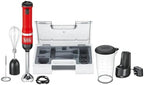 BLACK+DECKER Kitchen Wand Cordless Immersion Blender, 3 in 1 Multi Tool Set, Hand Blender with Charging Dock, Whisk and Milk Frother, Red (BCKM1013KS06) by Unknown