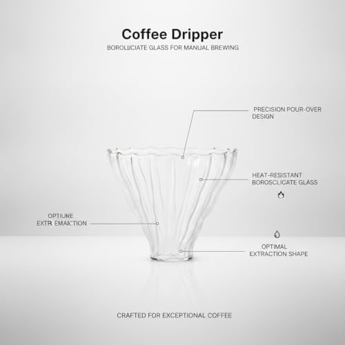 Borosilicate Glass Coffee Server Carafe with Measurement Markings for Pour Over Brewing - Image 4