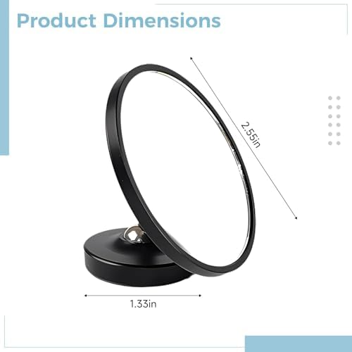61 Mm / 2.4 In Shot Mirror, Space Black Aluminum Body, Coffee Machine Tools, Strong Attachment Adjustable Accessory - Image 3