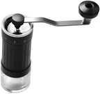 Mini Coffee Grinder Manual Ceramic Burr Mill with 40 Adjustable Settings 25G Bean Capacity for Camping RV Office by CHICHIYANG