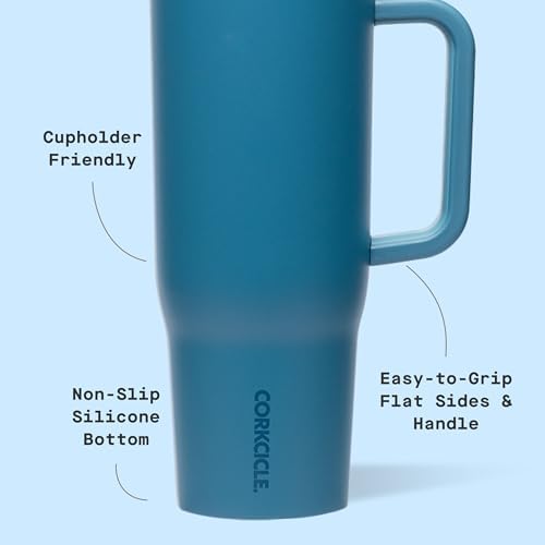 Corkcicle Cruiser Tumbler with Handle & Straw, 40 oz, North Shore - Image 4