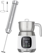 Maestri House Rechargeable Milk Frother with Stepless Speed Control, LunaFro Max Handheld Electric Foam Maker+DualFro 600 by MaestriHouse