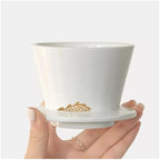 Ceramic Filter Cup Hand Brewed Coffee Flat Bottom Household Utensils - Image 4