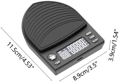 Mini Coffee Scale with Timer, 0.1g Digital Espresso Scale, 4 Units g/oz/lb/ml, Compact Kitchen Scale with LED Display & Silicone Pad for Coffee, Baking, Small Items - Image 4
