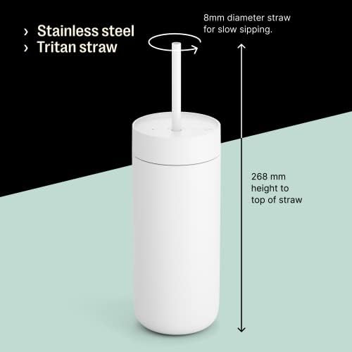 Fellow Carter Cold Ceramic Lined Tumbler 16 oz with Straw Lid, BPA-Free - Image 4