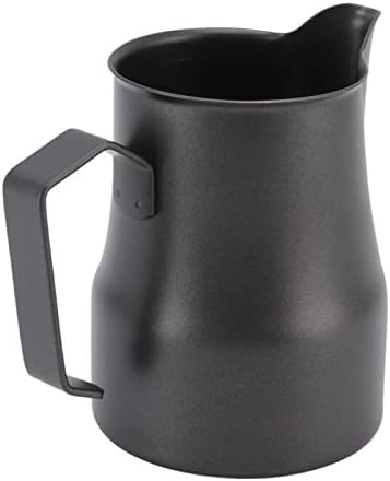 304 Stainless Steel Coffee Frothing Pitcher, 350ml Milk Steaming Jug Cup with Ergonomic Handle and Eagle Beak Spout - Image 7