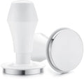 Normcore 58.5mm Coffee Tamper V4.1 with Click Sound Feedback, Espresso Spring Loaded Tamper with 304 Stainless Steel Flat Base Base, Anodized Aluminum Handle with Silicone Stand, White by NORMCORECOFFEETOOLS