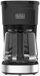 BLACK+DECKER CAFÉCRAFT 12-Cup Coffee Maker, One-Switch Drip Coffeemaker with Vortex Showerhead Technology, Sneak-A-Cup, Keep Warm Function, Stainless Steel by Unknown