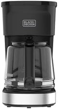 BLACK+DECKER CAFÉCRAFT 12-Cup Coffee Maker, One-Switch Drip Coffeemaker with Vortex Showerhead Technology, Sneak-A-Cup, Keep Warm Function, Stainless Steel by Unknown