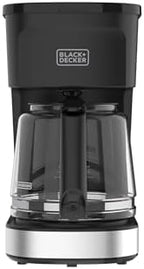BLACK+DECKER CAFÉCRAFT 12-Cup Coffee Maker, One-Switch Drip Coffeemaker with Vortex Showerhead Technology, Sneak-A-Cup, Keep Warm Function, Stainless Steel by Unknown