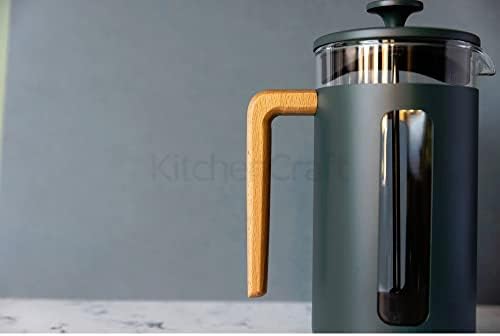 La Cafetière Pisa Stainless Steel Cafetière, 8 Cup French Press, Green, Gift Boxed - Image 2